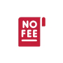 No fee icon on black circle